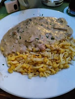Jägerschnitzel In Rahmsoße Mit Spätzle